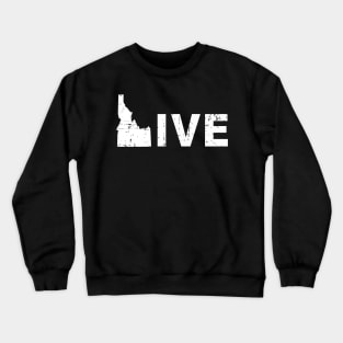 Live in Idaho | Boise | Potato | T-Shirt | Christmas Gift Idea Crewneck Sweatshirt